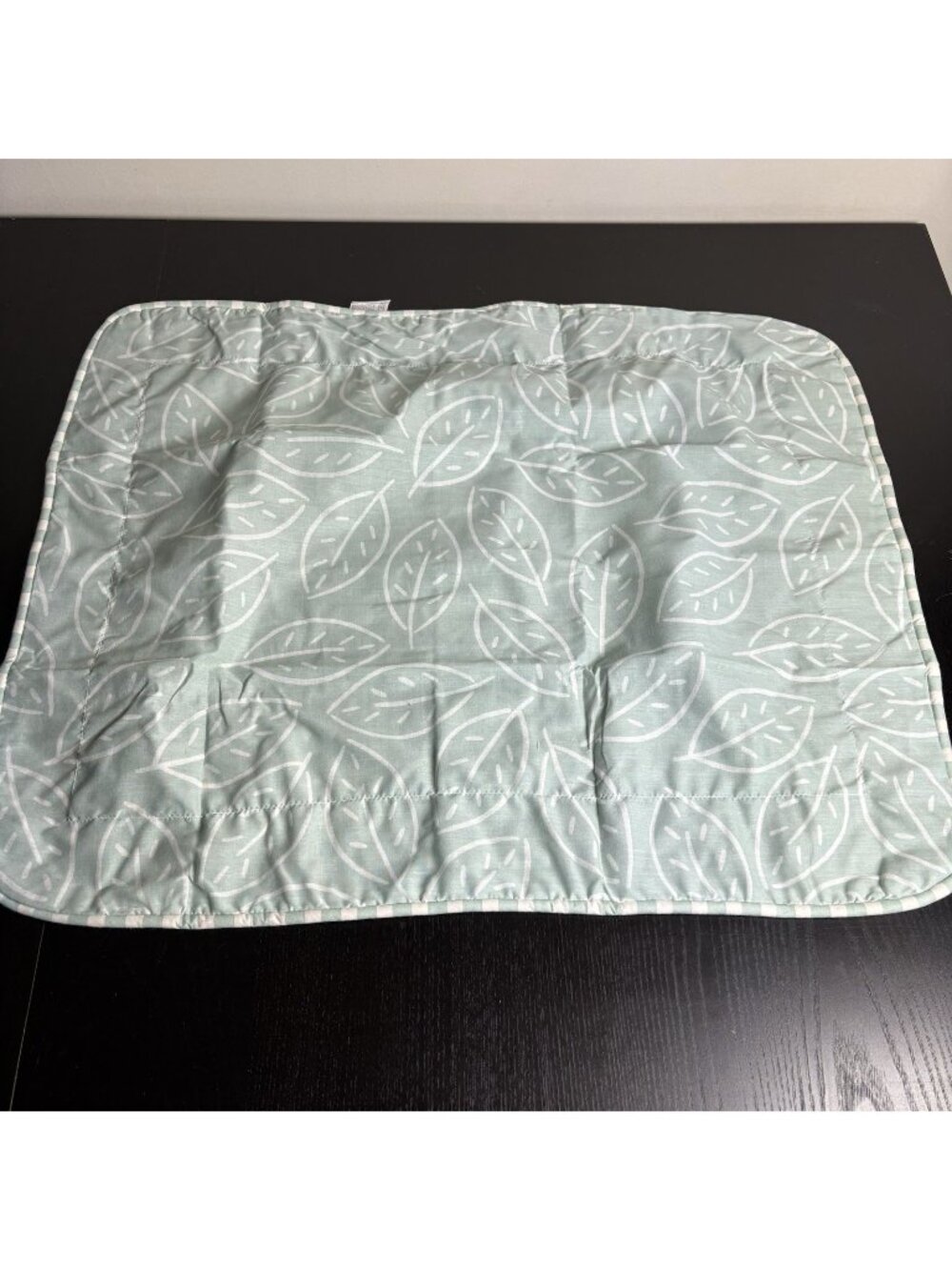 Vintage 90s MARIMEKKO Standard Size Pillow Sham Green Birch Leaf Print NEW